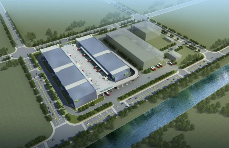 浦东机场综保区5.2万平方米的智能物流中心项目实现结构封顶﻿